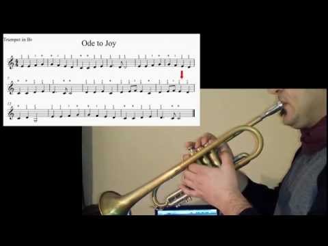 beginners trumpet lessons - Ode to Joy - Beethoven