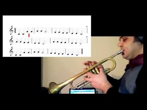Trumpet beginners lessons - Twinkle Twinkle Little Star - Mozart beginners trumpet lessons