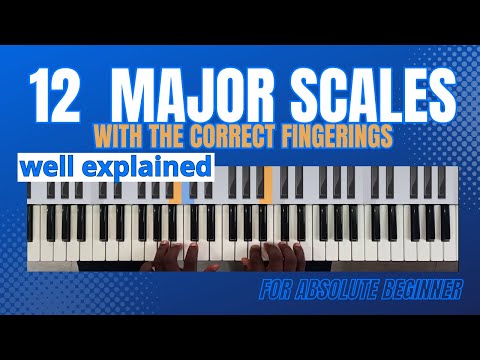 #7: How to Play all 12 major scales with the proper/correct fingerings 2024.