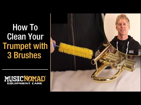 Trumpet Brush Cleaning Kit - 3 pcs (Mouthpiece, Snake, Valve) &amp; how to properly clean your trumpet