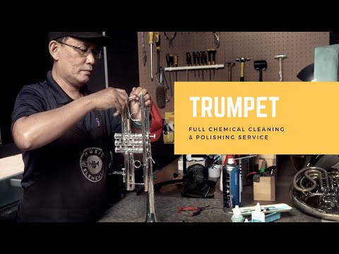 Trumpet Repair: Full Chemical Cleaning &amp; Polishing Process (How To)